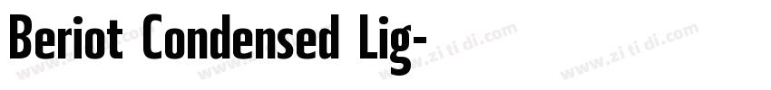 Beriot Condensed Lig字体转换